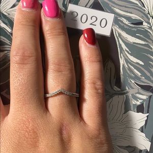 pandora wishbone ring 7.5